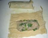 鶏挽き肉の湯葉巻き作り方3写真