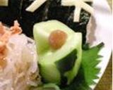 簡単！弁当やｻﾗﾀﾞにｷｭｳﾘの飾り切り作り方11写真