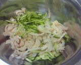 鶏皮と胡瓜の棒々鶏（バンバンジー）風作り方3写真