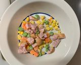 全てレンジ洋風万能梅トマト味炒飯弁当作り方2写真