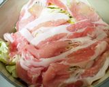春キャベツと豚の味噌コーンバター北海蒸煮作り方2写真