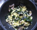 ワカメと青菜のシンプル塩焼きそば作り方5写真