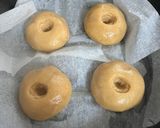 簡単！お豆腐入り米粉きな粉焼きベーグル♪作り方2写真