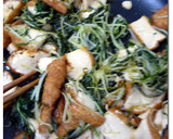 サラダ水菜と厚揚げの ♪ サッと煮 ♪作り方5写真