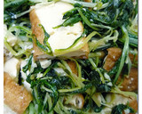 サラダ水菜と厚揚げの ♪ サッと煮 ♪作り方6写真