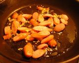 アラ簡単♪青菜とウィンナーのパスタ作り方1写真