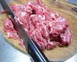 簡単で節約料理　豚コマとゴボウのかき揚げ作り方1写真