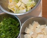 鶏胸肉と豆腐豆苗の韓国海苔煮込み作り方2写真