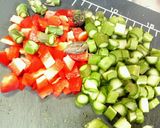 ヘルシー✿豆腐とアスパラの❀簡単春巻き✿作り方1写真