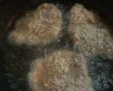 少ない油で衣は卵不使用のトンカツです♬作り方4写真