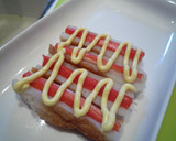 お弁当の彩りに！カニカマちくわのマヨ焼き作り方4写真