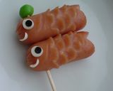 キャラ弁おかず　ウインナーで鯉のぼり作り方4写真