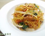 チャプチェ　韓国風野菜と春雨の炒め物作り方4写真