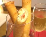 クリームチーズ×生ハムの春巻き揚げ作り方7写真