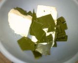 抹茶チョコでレアチーズケーキ♪栗入り☆作り方7写真