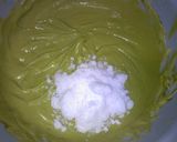 抹茶チョコでレアチーズケーキ♪栗入り☆作り方9写真