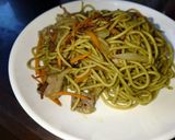 抹茶塩焼きそば作り方4写真