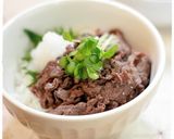 簡単”さっぱり”おろし焼き肉丼＊作り方4写真