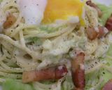 キャベツのカルボナーラ☆炊飯器温卵のせ作り方11写真