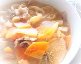 鮭と芋とキノコまで？！豆乳味噌汁作り方8写真