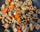 簡単！蓮根こんにゃく人参の煮物作り方6写真
