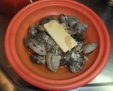 タジン鍋deあさりのワイン蒸し作り方1写真