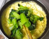 シャキッふわっ♪チンゲン菜の卵とじ作り方3写真