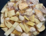 たけのこと鶏肉煮込み作り方2写真