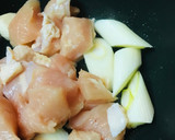 鶏肉と長ネギのねぎま風炒め作り方1写真