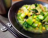 ＊青梗菜とツナコーンの和風ホットサラダ＊作り方3写真