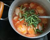 カブとベーコンのトマトスープパスタ作り方8写真
