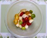 暑い日の夕飯！さっぱり桃トマトサラダ副菜作り方5写真