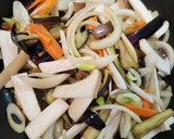 シャキシャキしたナスと野菜の炒め作り方4写真