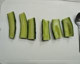キュウリと長芋のサーモンたたき和え作り方1写真