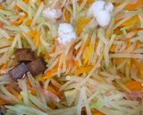 青パパイヤと人参の⭐︎美味しい炒め物⭐︎作り方4写真