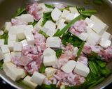 簡単！ニラ豆腐丼作り方3写真