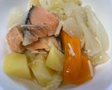 お野菜7種栄養満点!石狩鍋風煮作り方6写真