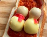 雪だるまのピザトースト作り方4写真