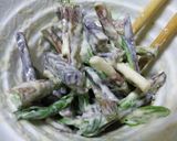 お芋と行者にんにくのかき揚げ♪作り方5写真
