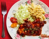爆速🌱豆苗としめじ🍄🟫喫茶店コンソメソテー和製洋食作り方10写真