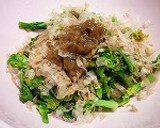 菜の花と梅おかかの和え物☆ダイエット作り方3写真