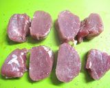 ★簡単！豚ヒレ肉の煮込み ビストロ風★作り方2写真