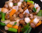 春野菜で☆簡単配合☆我が家の酢豚作り方6写真