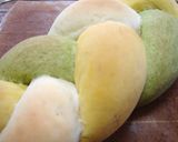 カラフル三つ編みパン作り方12写真