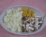 鮭の中骨水煮缶利用のチーズリゾット作り方2写真