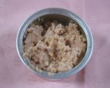 鮭の中骨水煮缶利用のチーズリゾット作り方3写真