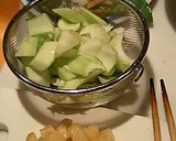 簡単。チンゲン菜と油揚げの炒め物作り方1写真