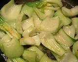 簡単。チンゲン菜と油揚げの炒め物作り方2写真