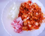 キムチチャーハン作り方1写真