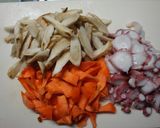 たこ・ごぼう・にんじんのきんぴら作り方1写真